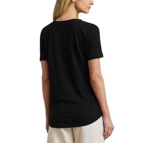 Γυναικείο Μπλουζάκι  Linen-Blend Jersey Short-Sleeve Tee Polo Ralph Lauren
