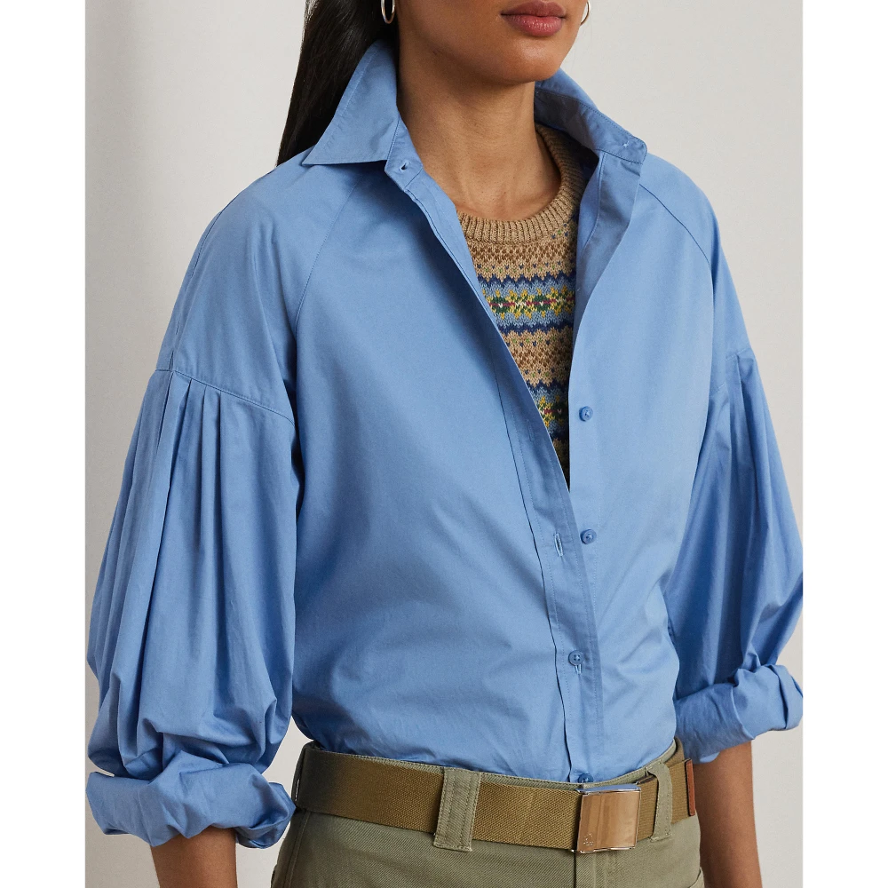  Γυναικείο Πουκάμισο Ποπλίνα  Cotton Poplin Blouson-Sleeve Shirt Polo Ralph Lauren