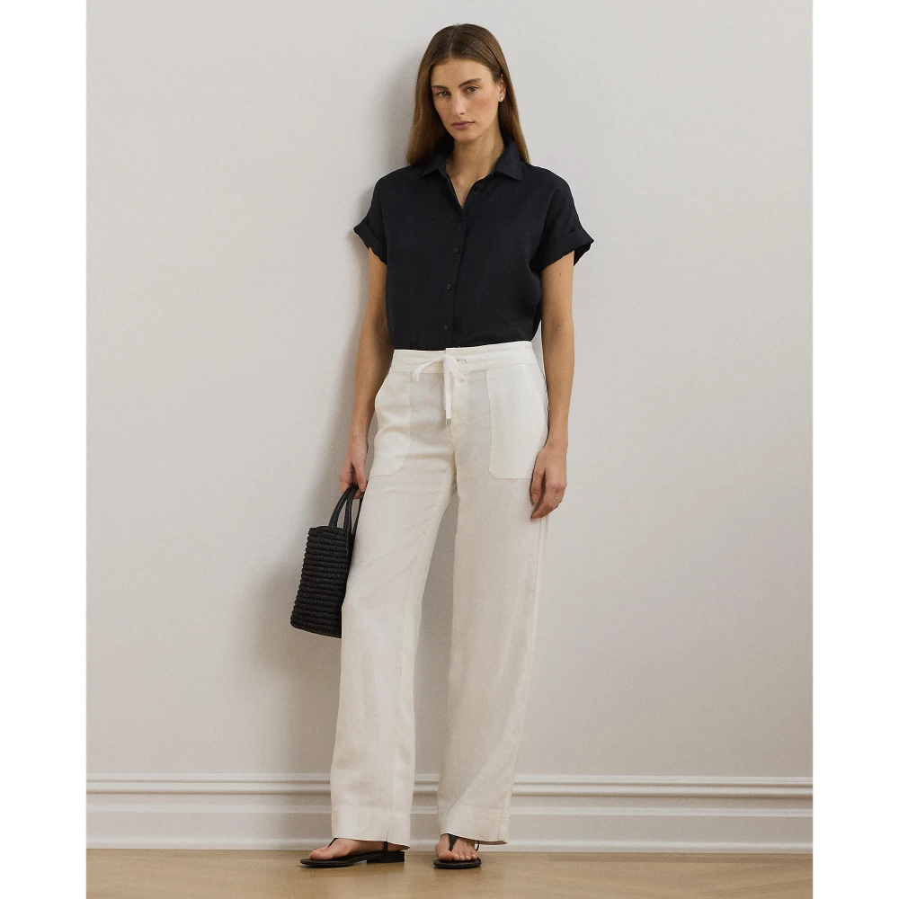 Γυναικείο  Λινό Παντελόνι Wide-Leg  Polo Ralph Lauren