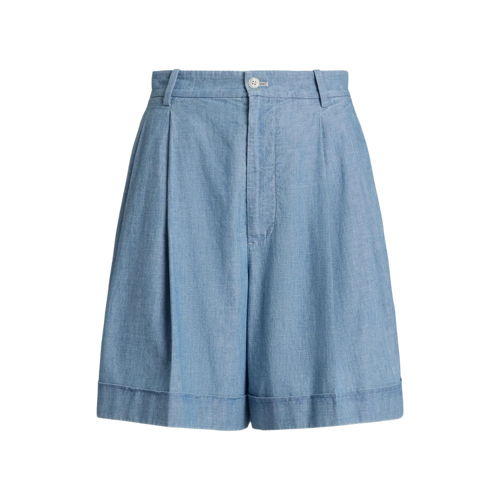 Γυναικεία Βερμούδα Pleated Cotton Chambray Short  Polo Ralph Lauren