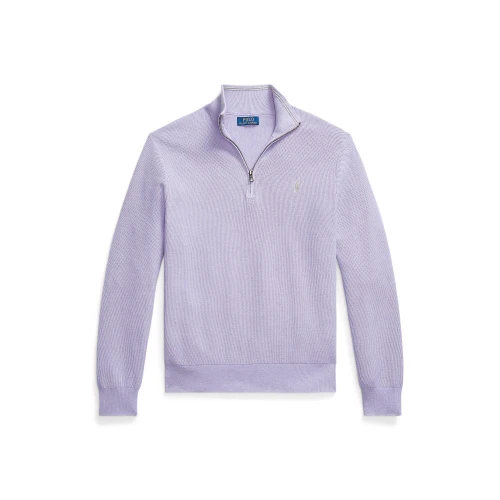 Ανρικό Πουλόβερ Mesh-Knit Cotton Quarter-Zip Polo Ralph Lauren