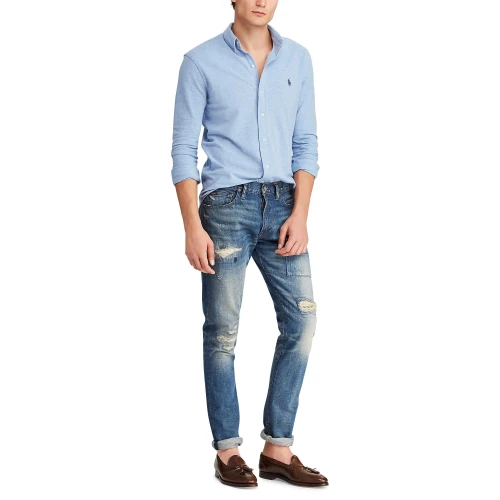 Ανδρικό Πουκάμισο Featherweight Mesh Shirt Polo Ralph Lauren