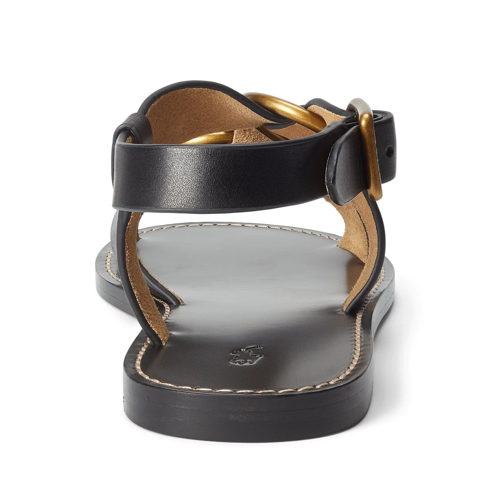 Γυναικεία Σανδάλια Double O-Ring Leather Sanda Polo Ralph Lauren