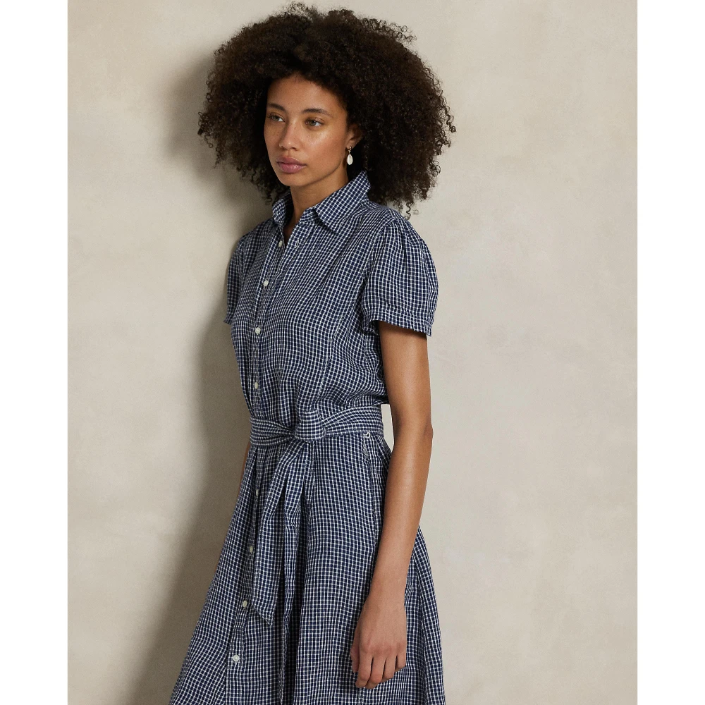 Γυναικείο Φόρεμα Belted Striped Linen Polo Ralph Lauren
