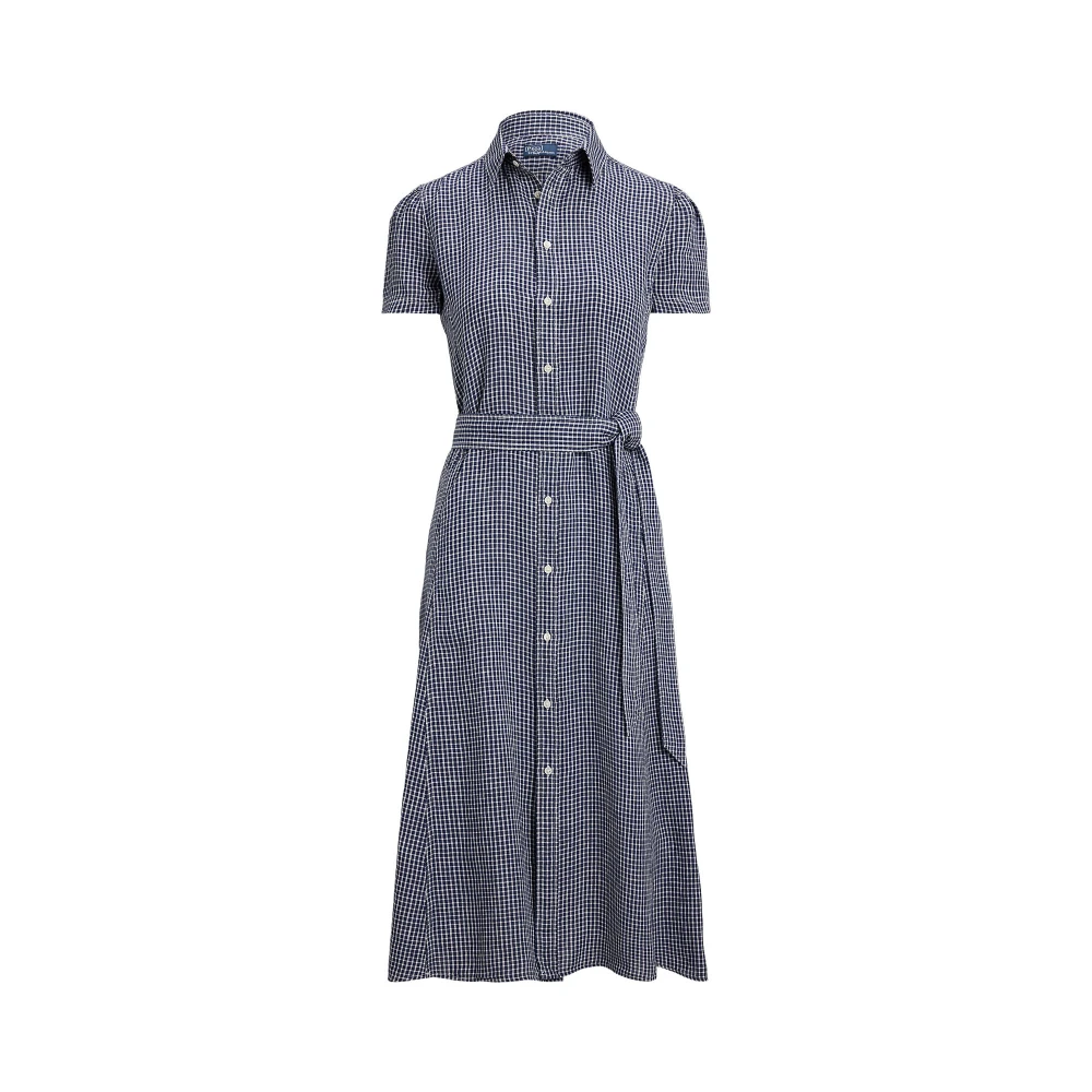 Γυναικείο Φόρεμα Belted Striped Linen Polo Ralph Lauren