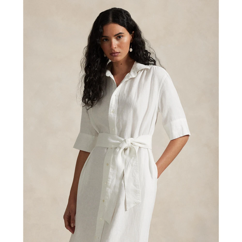 Γυναικείο Φόρεμα Belted Linen Shirtdress Polo Ralph Lauren