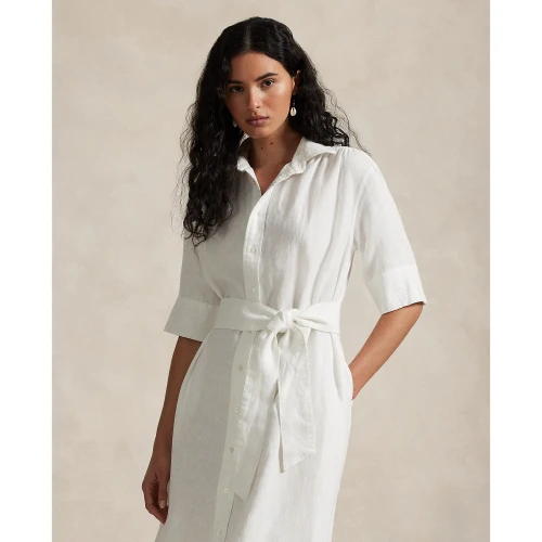 Polo Ralph Lauren Belted Linen Shirtdress