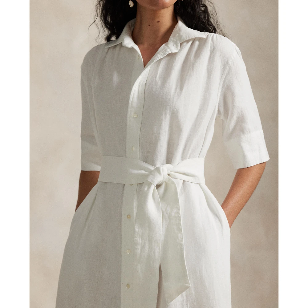 Γυναικείο Φόρεμα Belted Linen Shirtdress Polo Ralph Lauren