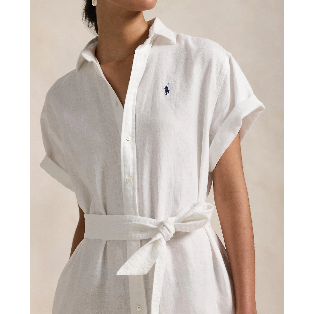 Γυναικείο Φόρεμα Linen Short-Sleeve Polo Ralph Lauren