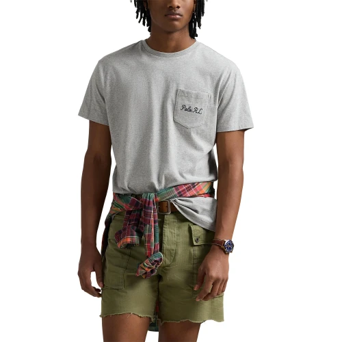 Ανδρική Μπλούζα Custom Slim Fit Polo Bear Jersey Polo Ralph Lauren