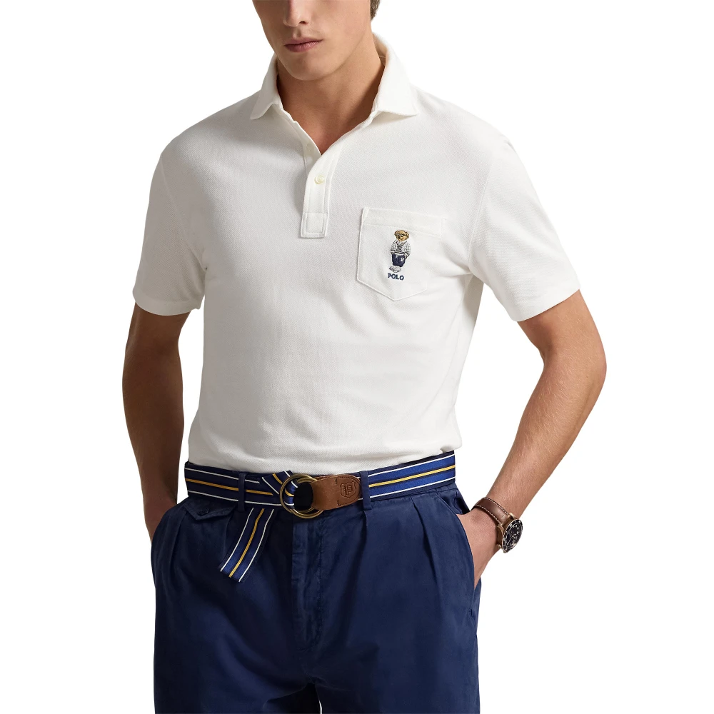 Ανδρικό Πουκάμισο Custom Slim Polo Bear Mesh Polo Polo Ralph Lauren
