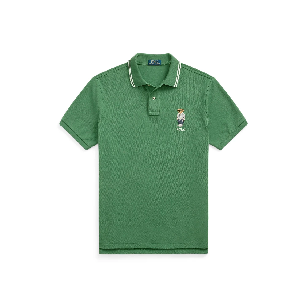 Ανδρικό Πουκάμισο Custom Slim Polo Bear Mesh Polo Polo Ralph Lauren