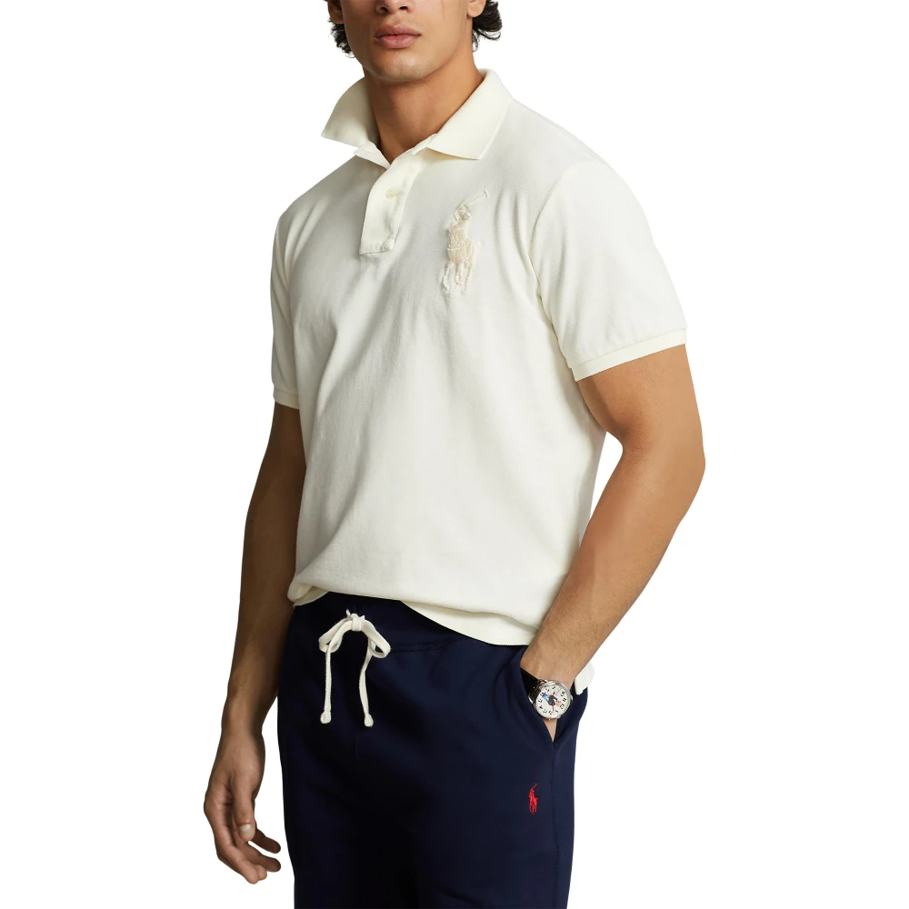 Ανδρικό Πουκάμισο Custom Slim Fit Big Pony Mesh Polo Ralph Lauren