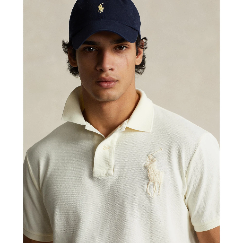 Ανδρικό Πουκάμισο Custom Slim Fit Big Pony Mesh Polo Ralph Lauren