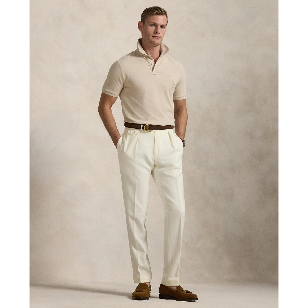 Ανδρικό Πουκάμισο Custom Slim Fit Big Pony Mesh Polo Ralph Lauren