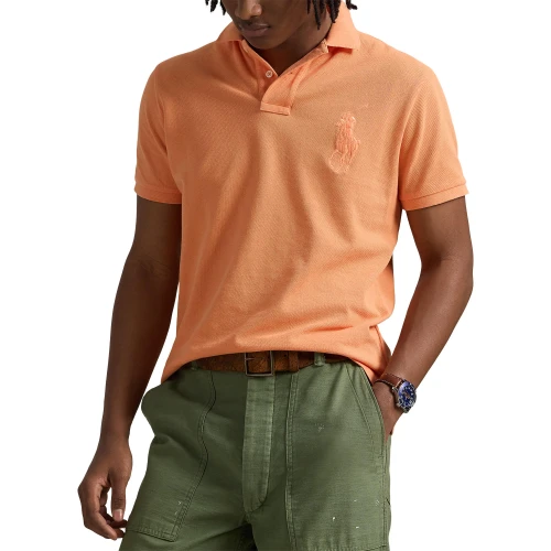 Ανδρικό Πουκάμισο Custom Slim Fit Big Pony Mesh Polo Ralph Lauren