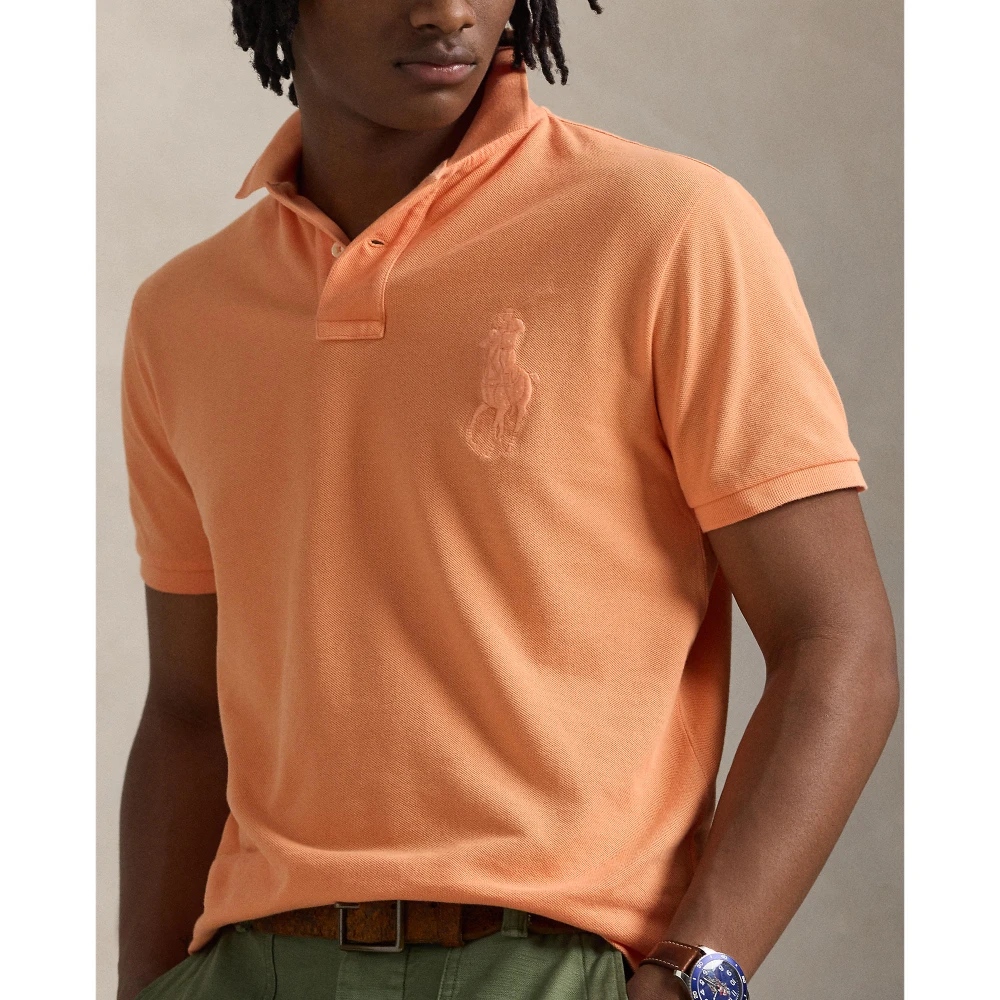 Ανδρικό Πουκάμισο Custom Slim Fit Big Pony Mesh Polo Ralph Lauren