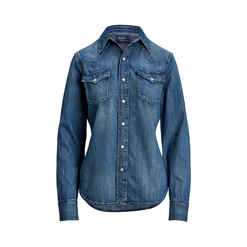 Γυναικείο Τζιν Western Πουκάμισο σε Απόχρωση Canaria Polo Ralph Lauren​
