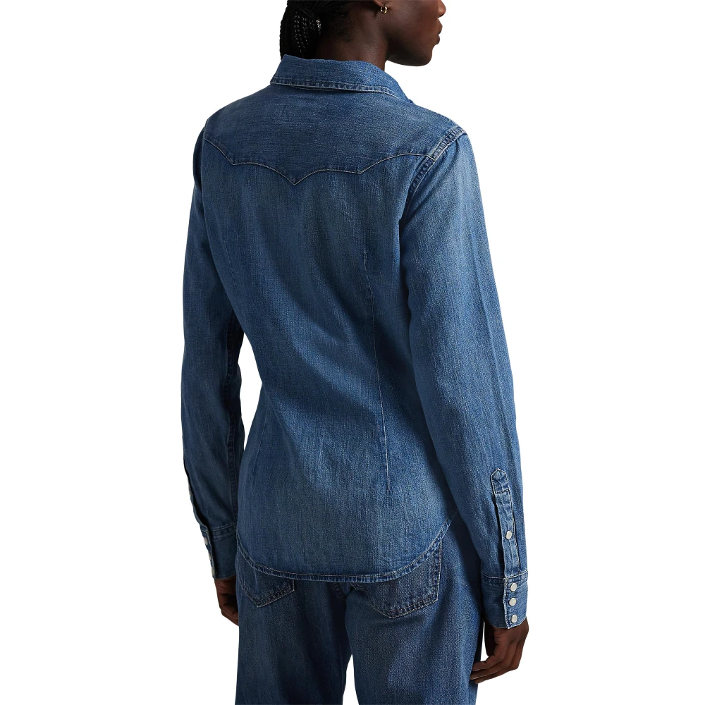 Γυναικείο Τζιν Western Πουκάμισο σε Απόχρωση Canaria Polo Ralph Lauren​

