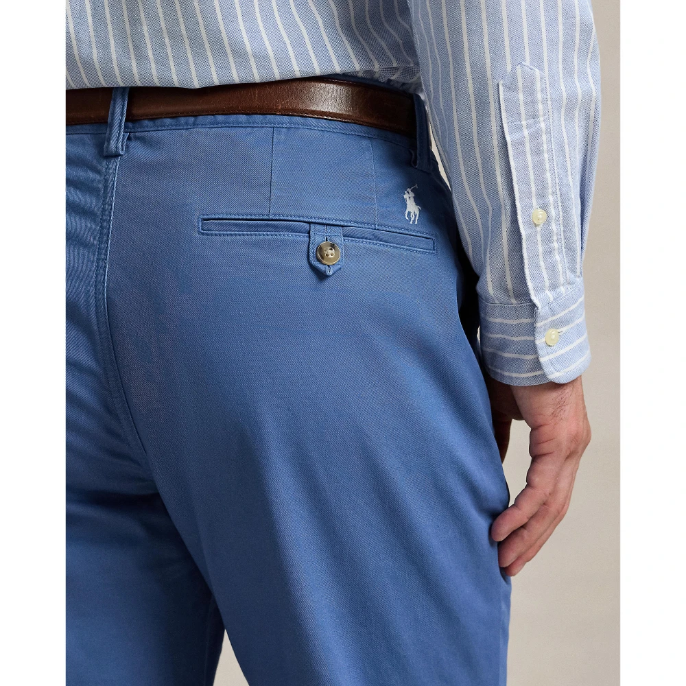 Ανδρικό Παντελόνι Chino Stretch Straight-Fit σε Χακί Tan  Polo Ralph Lauren