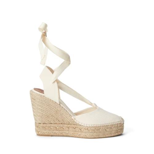 Εσπαντρίγιες Canvas Wedge Polo Ralph Lauren