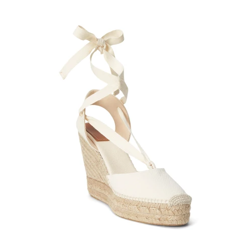 Εσπαντρίγιες Canvas Wedge Polo Ralph Lauren