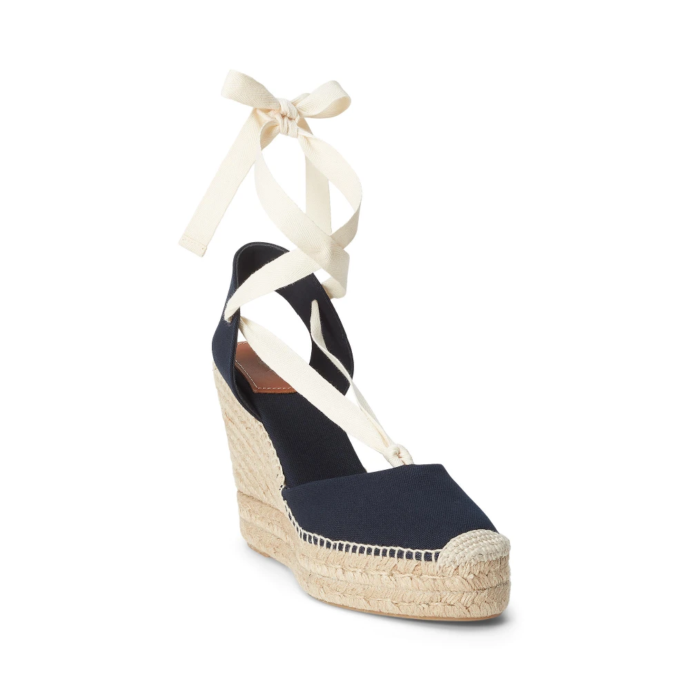 Εσπαντρίγιες Canvas Wedge Polo Ralph Lauren