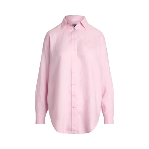 Γυναικείο Πουκάμισο Oversize Floral-Logo Linen Shirt Polo Ralph Lauren