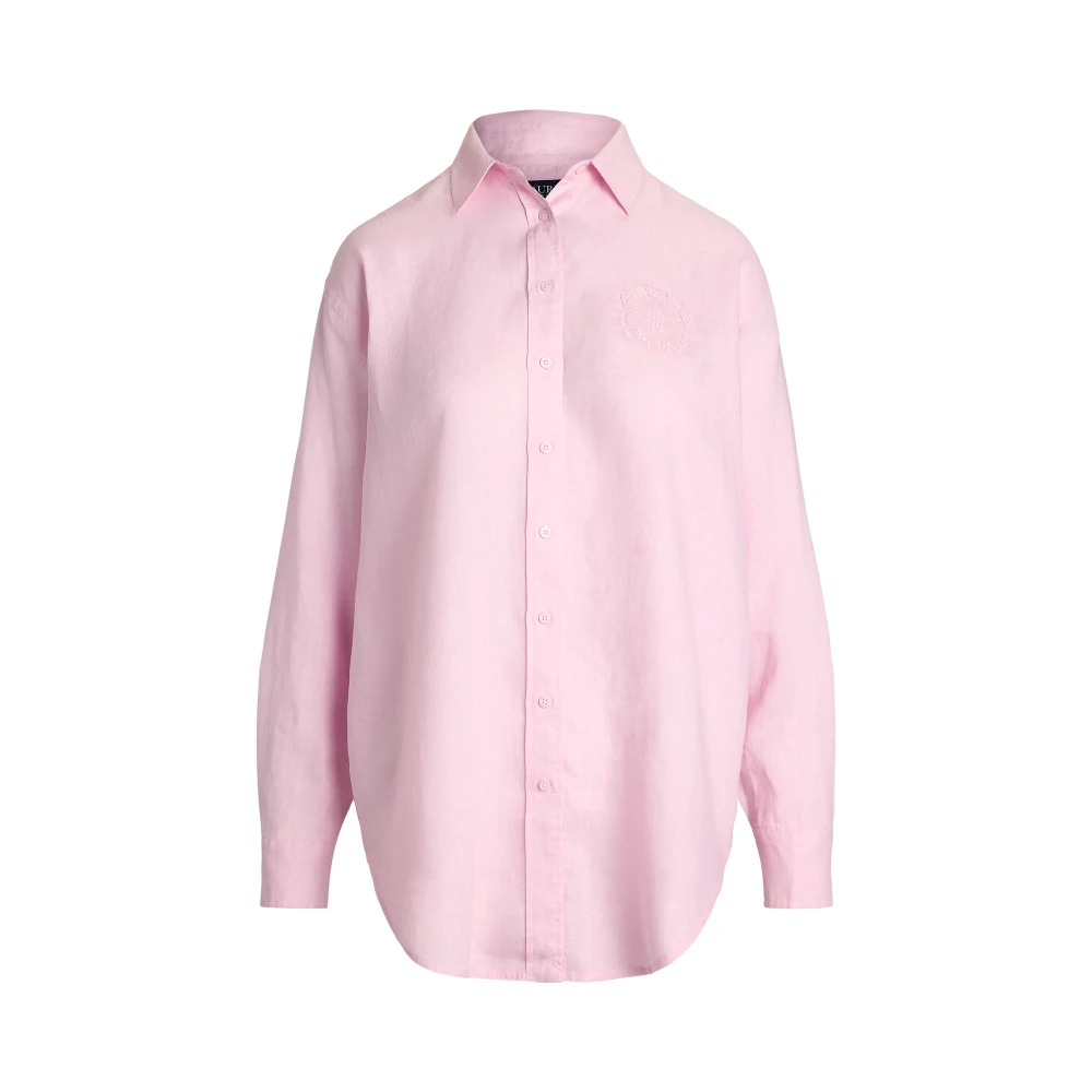 Γυναικείο Πουκάμισο Oversize Floral-Logo Linen Shirt Polo Ralph Lauren