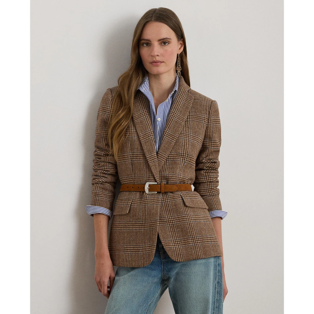 Γυναικείο Σακάκι Glen Plaid Wool-Blend Twill Lauren Ralph Lauren