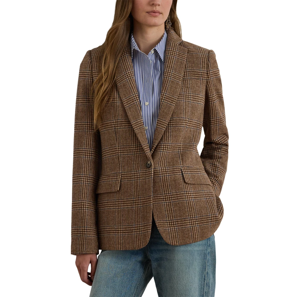 Γυναικείο Σακάκι Glen Plaid Wool-Blend Twill Lauren Ralph Lauren