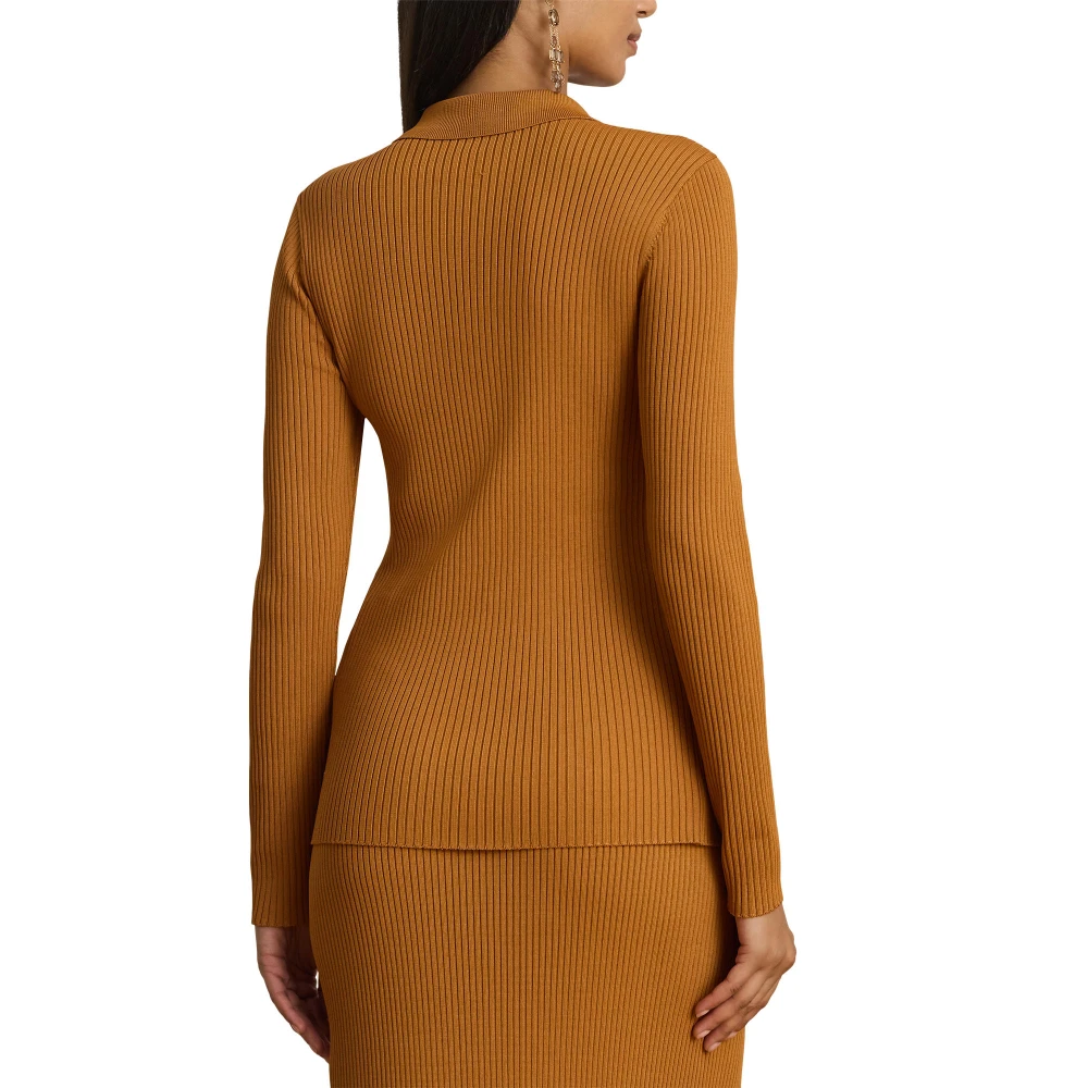 Γυναικεία Ζακέτα Rib-Knit Long-Sleeve Polo Lauren Ralph Lauren