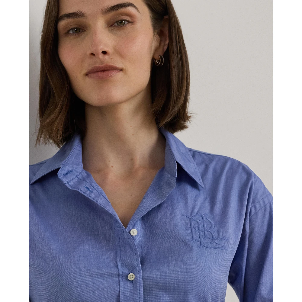 Πουκάμισο από βαμβάκι με άνετη γραμμή Lauren Ralph Lauren