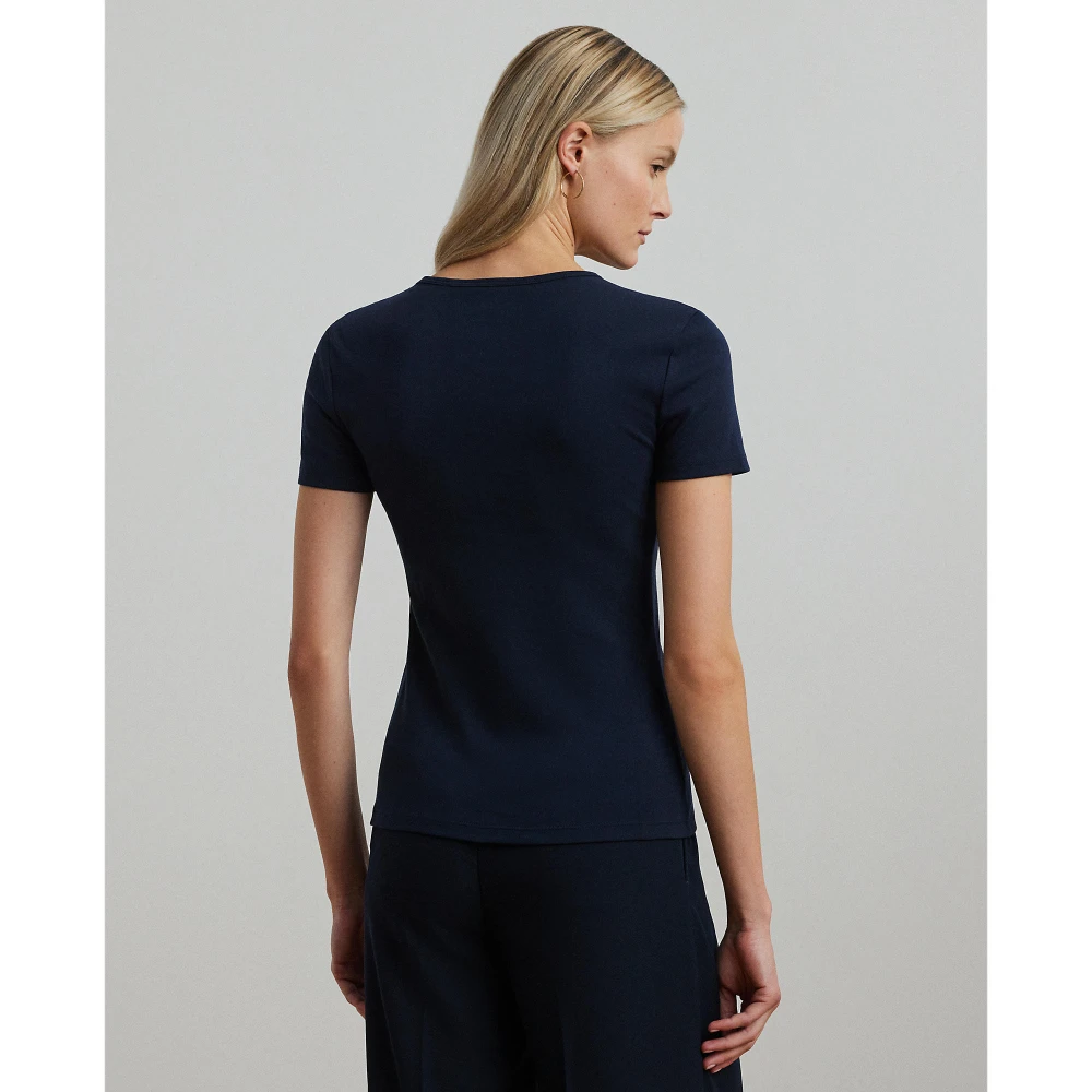 Κοντομάνικη Μπλούζα από Ελαστικό Βαμβάκι Lauren Ralph Lauren