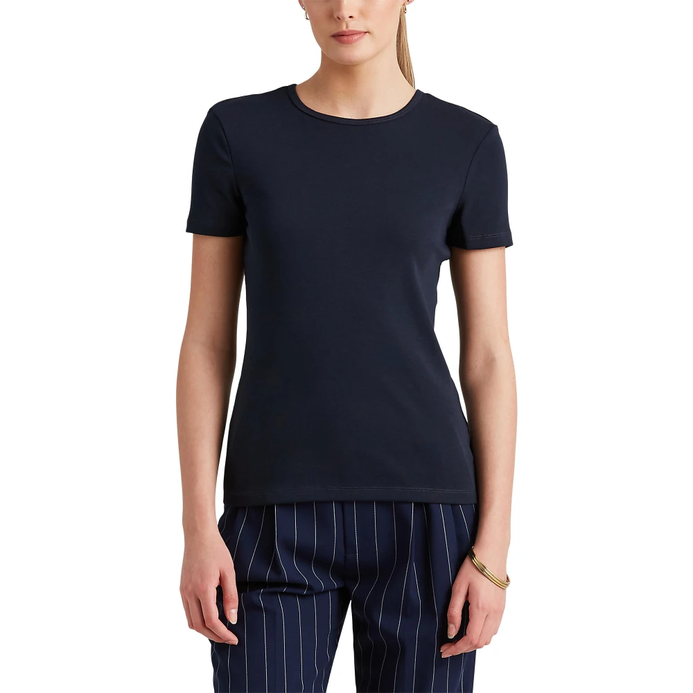Κοντομάνικη Μπλούζα από Ελαστικό Βαμβάκι Lauren Ralph Lauren