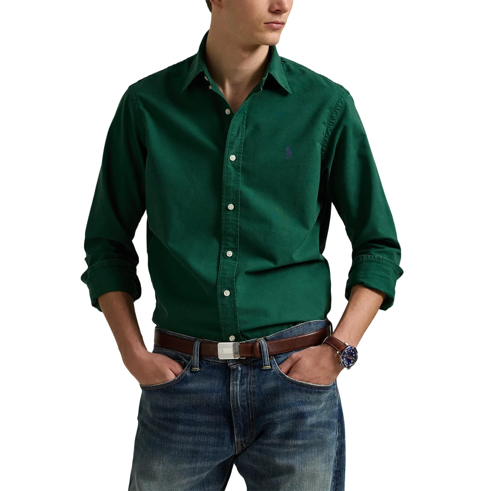 Πουκάμισο Oxford με Ειδική Βαφή, σε Custom Fit Γραμμή Polo Ralph Lauren
