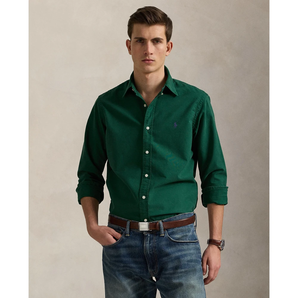 Πουκάμισο Oxford με Ειδική Βαφή, σε Custom Fit Γραμμή Polo Ralph Lauren