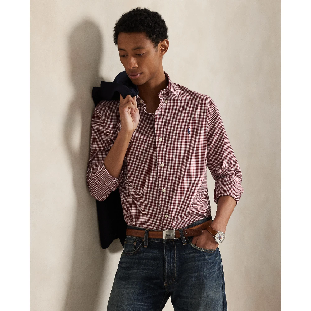 Πουκάμισο Custom Fit Gingham από ελαστική ποπλίνα Polo Ralph Lauren