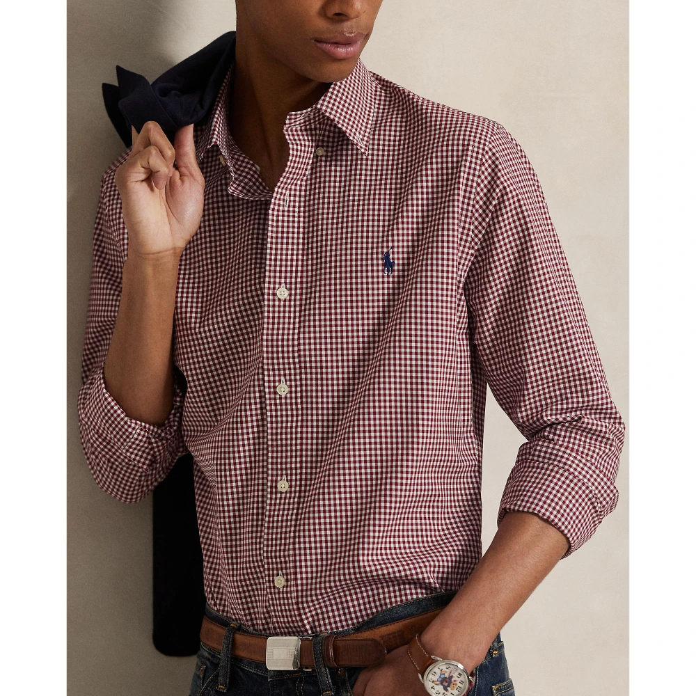 Πουκάμισο Custom Fit Gingham από ελαστική ποπλίνα Polo Ralph Lauren