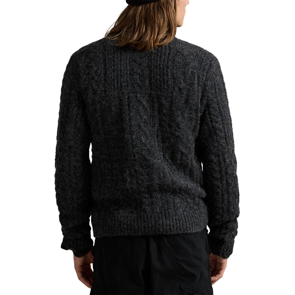 Πουλόβερ με ρόμβους (Aran-knit) και γιακά ρολό με σημαία Polo Ralph Lauren