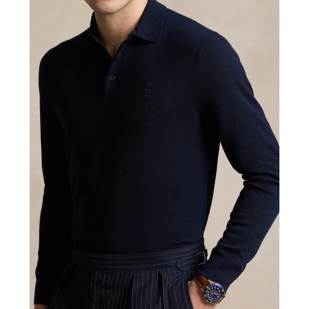 Μάλλινο πουλόβερ με γιακά Polo Polo Ralph Lauren