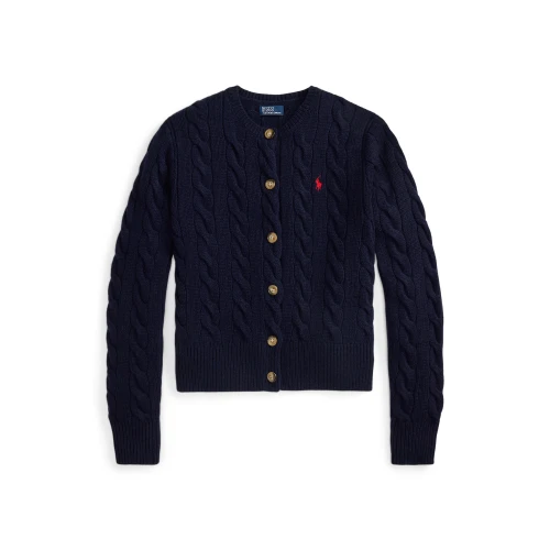 Γυναικεία Πλεκτή Ζακέτα με Σχέδιο Cable Knit Polo Ralph Lauren