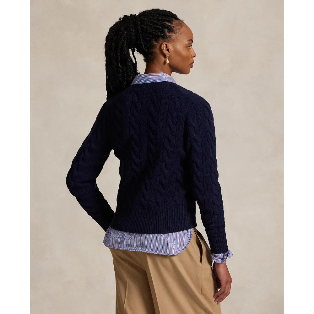 Γυναικεία Πλεκτή Ζακέτα με Σχέδιο Cable Knit Polo Ralph Lauren