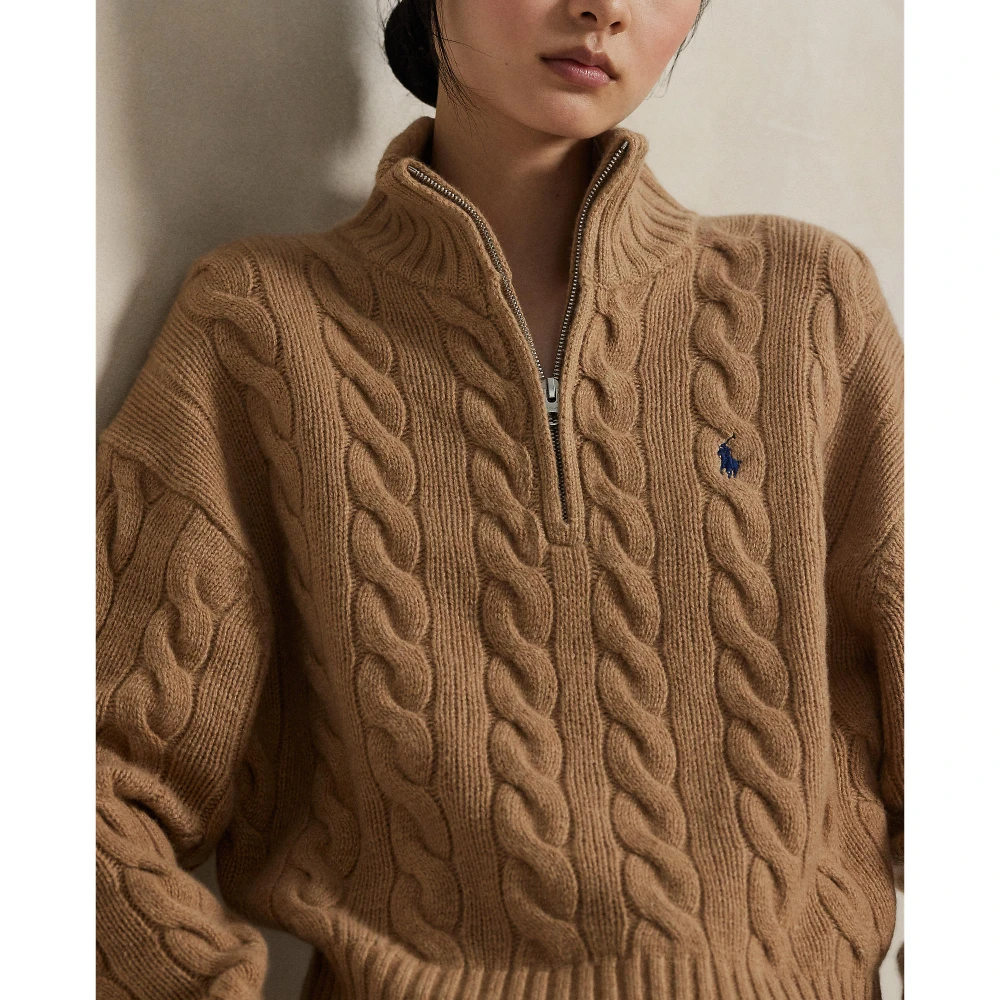 Γυναικείο Πλεκτό Πουλόβερ με Φερμουάρ Polo Ralph Lauren