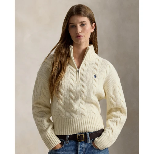Γυναικείο Πλεκτό Πουλόβερ με Φερμουάρ Polo Ralph Lauren
