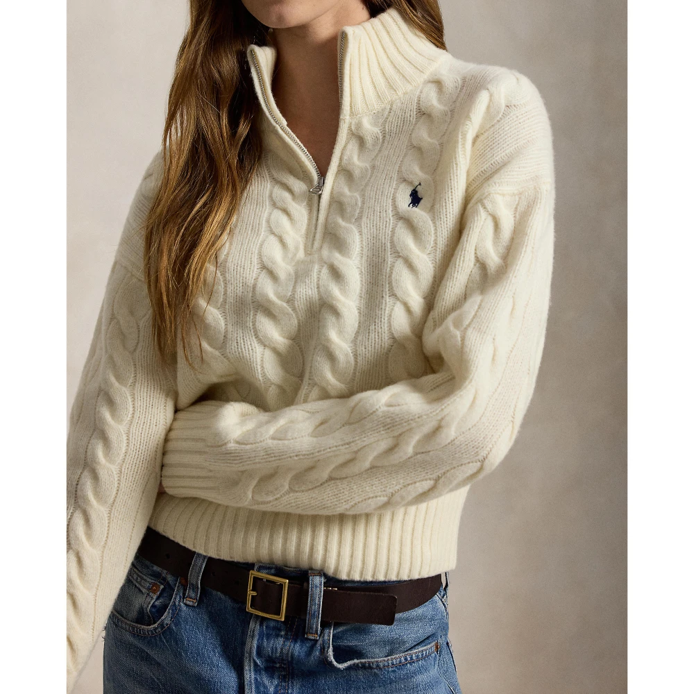 Γυναικείο Πλεκτό Πουλόβερ με Φερμουάρ Polo Ralph Lauren