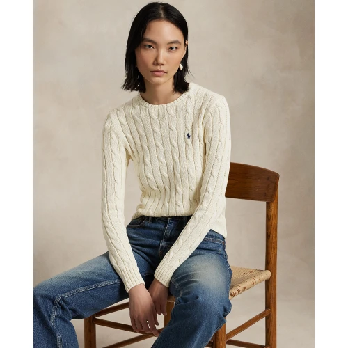 Γυναικείο Πλεκτό Πουλόβερ Polo Ralph Lauren με Σχέδιο Cable Knit