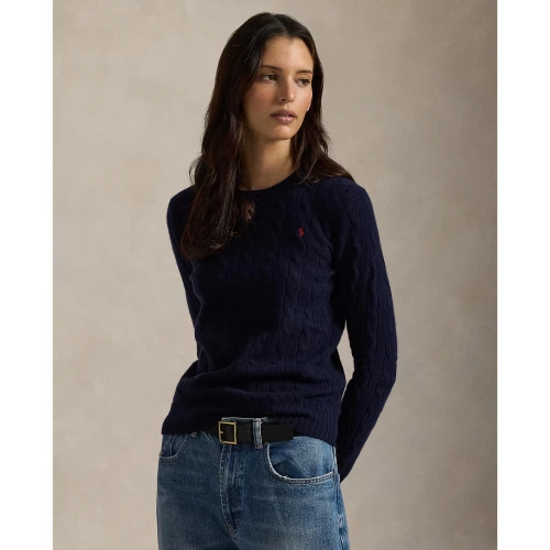 Γυναικείο Πλεκτό Πουλόβερ Polo Ralph Lauren με Σχέδιο Cable Knit