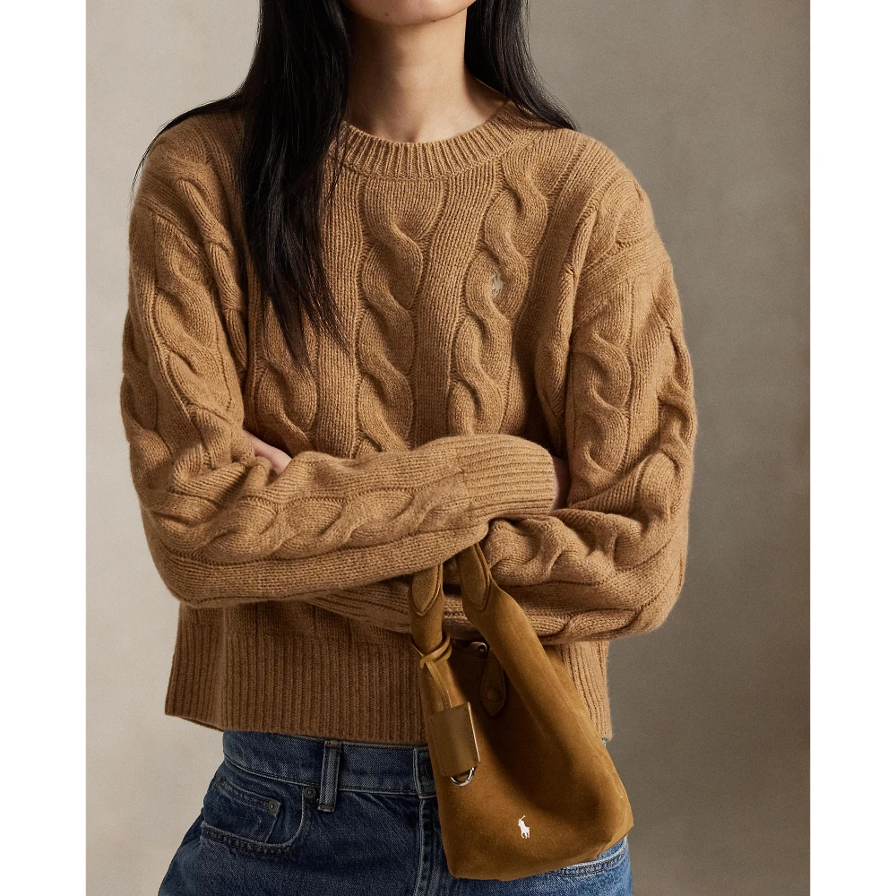 Γυναικείο Πλεκτό Πουλόβερ Polo Ralph Lauren με Σχέδιο Cable Knit