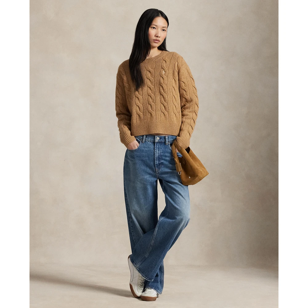 Γυναικείο Πλεκτό Πουλόβερ Polo Ralph Lauren με Σχέδιο Cable Knit